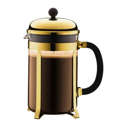Chambord coffee press gold, 12 cups Bodum