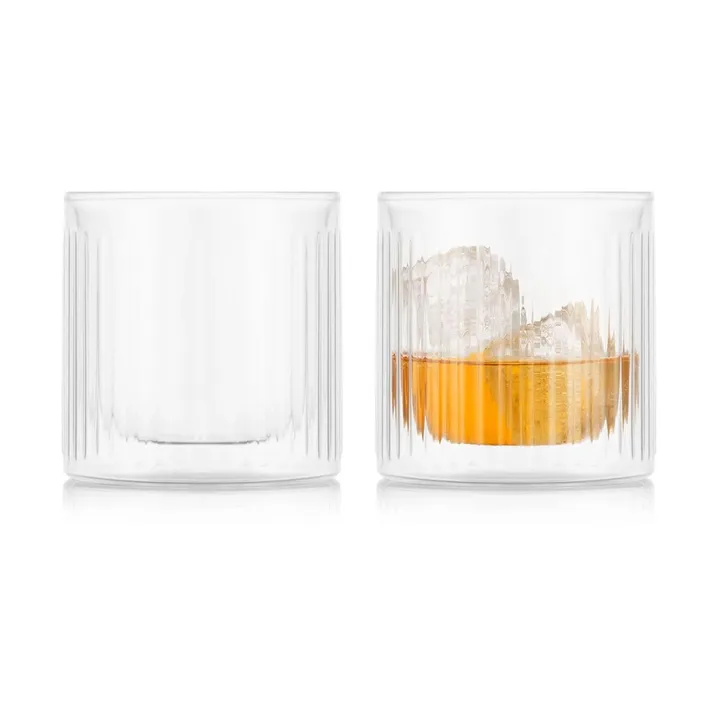 Douro Bar double walled whiskey glass 30 cl 2-pack - Clear - Bodum