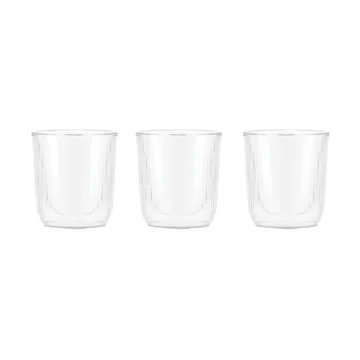 Douro double walled sake glass 6 cl 3-pack - Clear-bamboo - Bodum