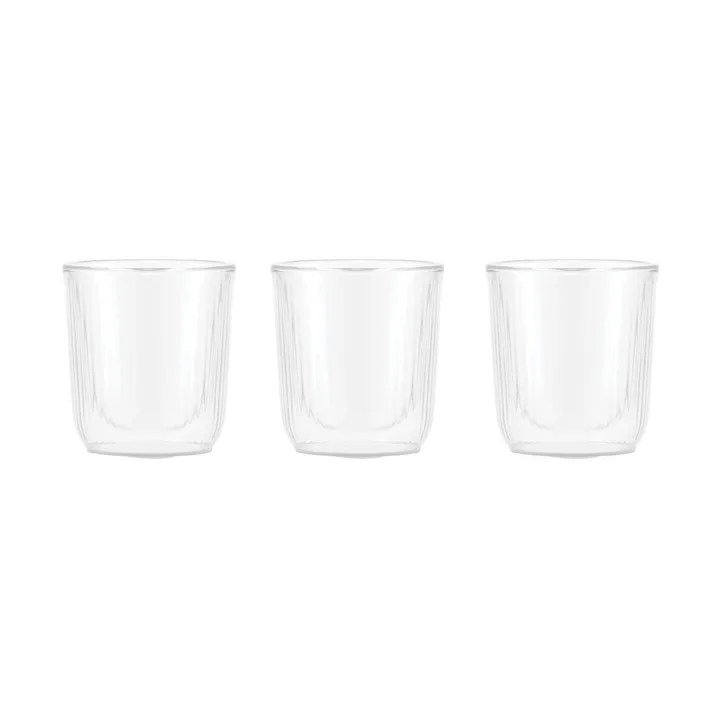 Douro double walled sake glass 6 cl 3-pack - Clear-bamboo - Bodum