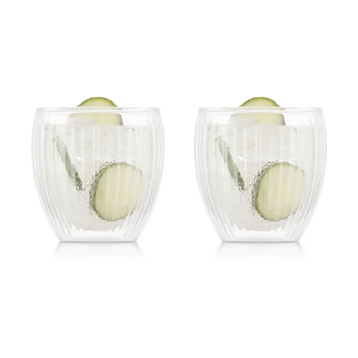 Pavina double walled glass 20 cl 2-pack - Clear - Bodum