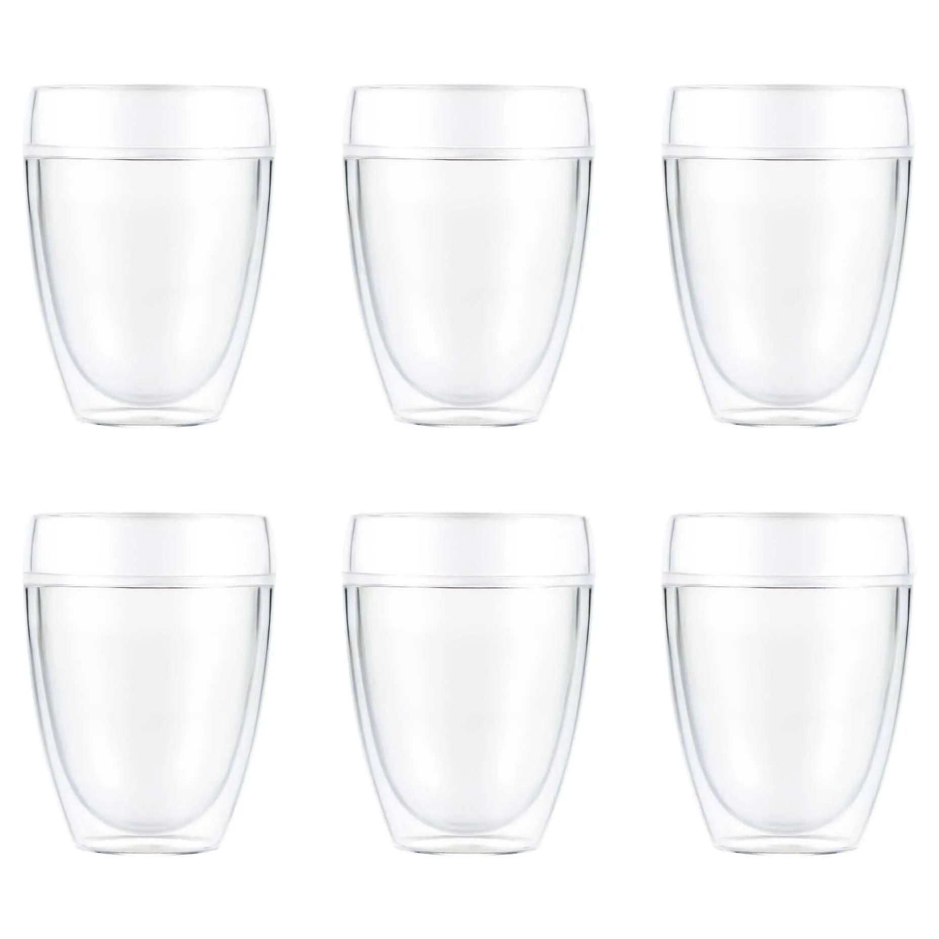 Pavina Outdoor double-walled plastic glass 6-pack, 35 cl Bodum
