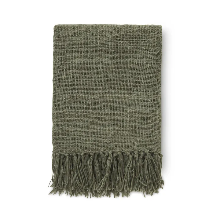 Tobago plaid 130x170 cm - Green - Boel & Jan