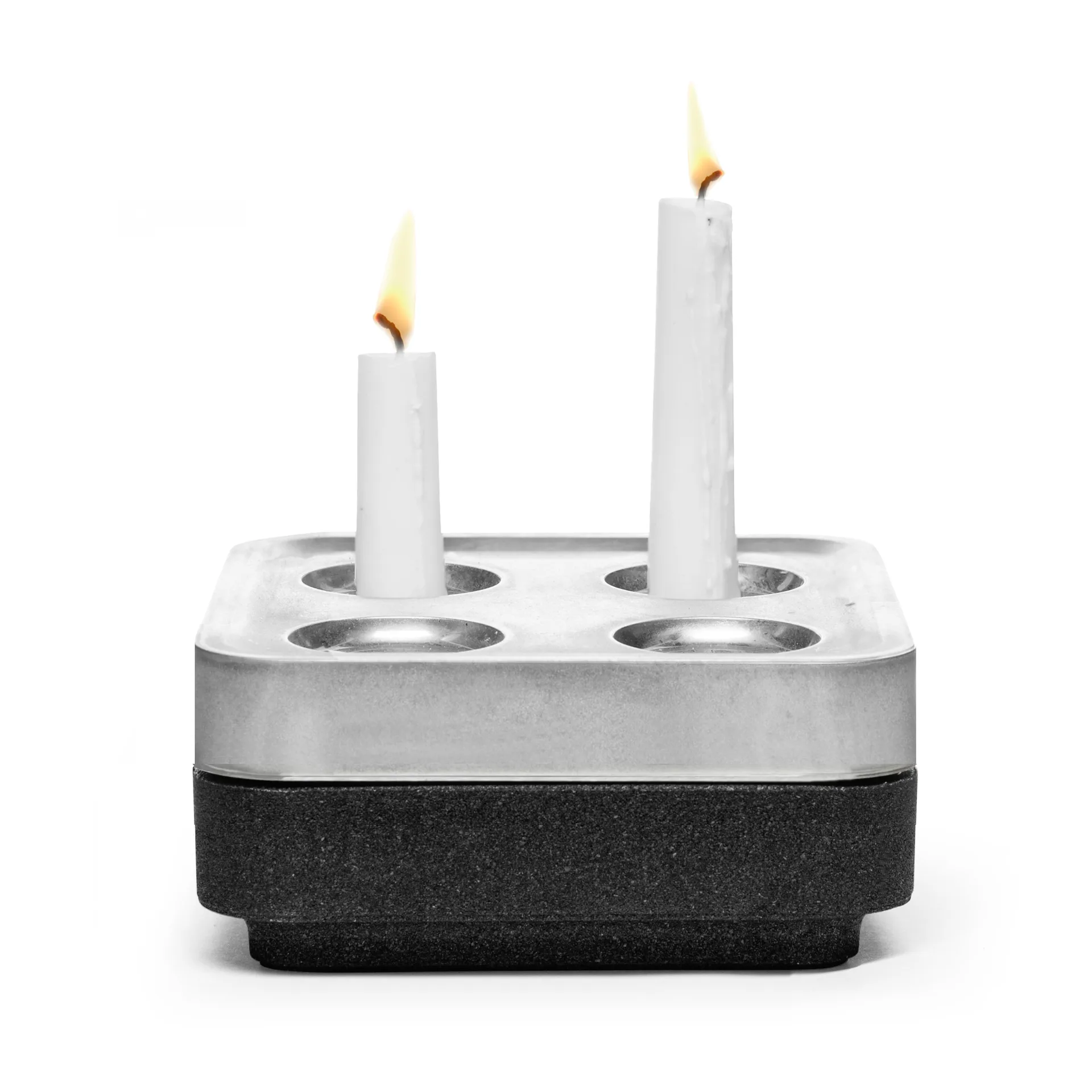 Cork bowl for four candles 16x16 cm, Black Born In Sweden