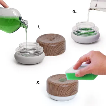 Bosign dish soap pump - Dark wooden details - Bosign