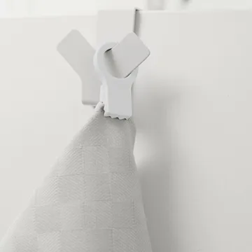 Bosign Loop clips for kitchen towel 2-pack - White - Bosign