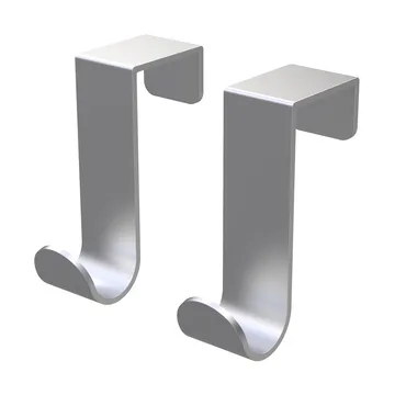Bosign simple J-hook 2-pack - Brushed steel - Bosign