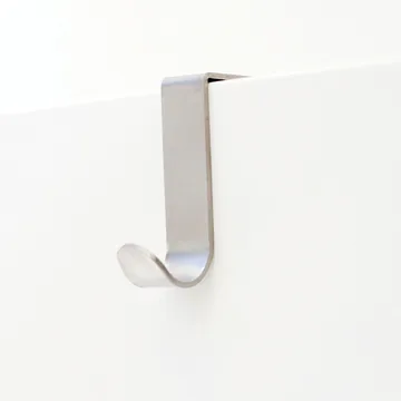 Bosign simple J-hook 2-pack - Brushed steel - Bosign