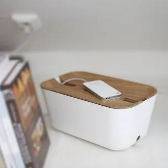 Cable organiser M - wooden print - Bosign