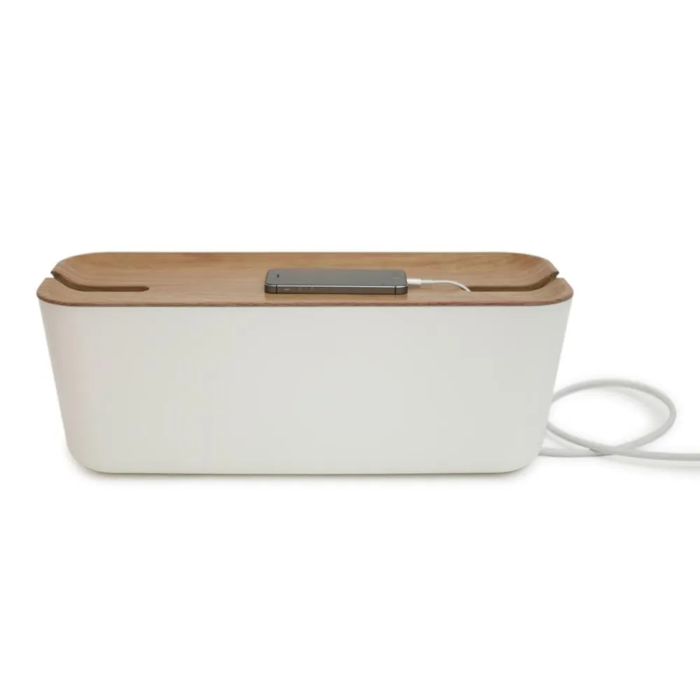 Cable Organiser XL, wood print Bosign