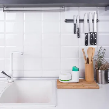 Dishwashing liquid pump with storage rack - white - Bosign