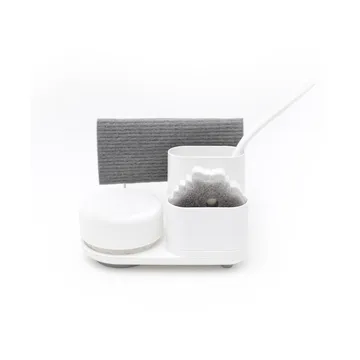 Do-Dish Caddy PLUS dish soap pump with storage - White - Bosign