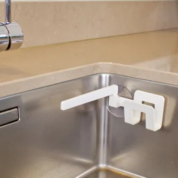 Holder for dishcloth and dish sponge suction cup - White - Bosign
