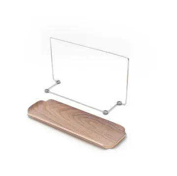 LEAF dish rack with dishcloth holder - Walnut-stainless steel - Bosign