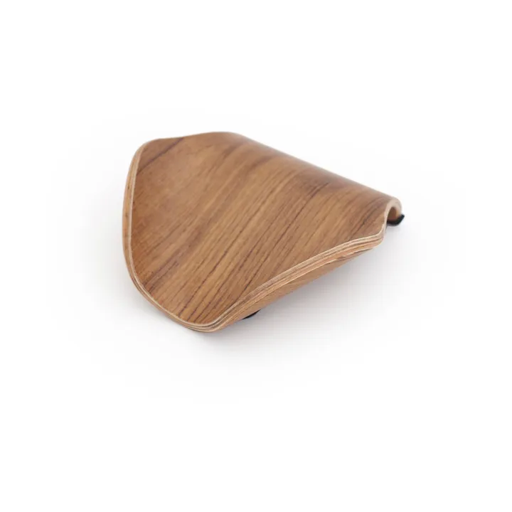 Leaf™ Soap Dish with Drainage 11.5x11.5 cm - Walnut - Bosign