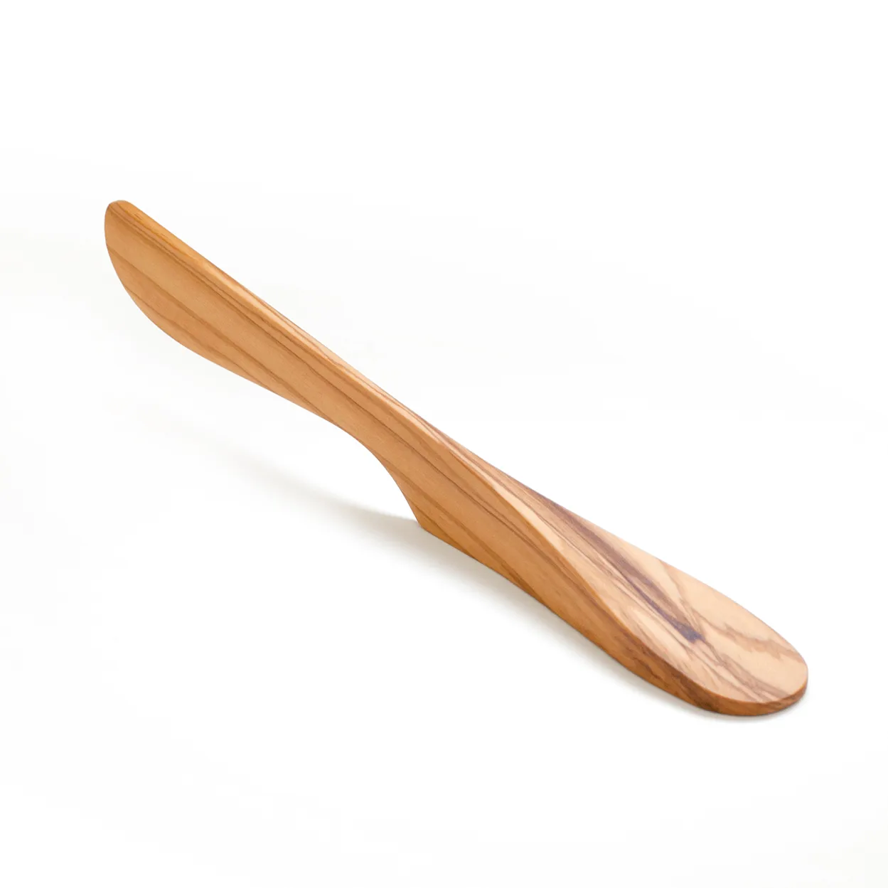 Self-standing butter knife large wood, olive wood Bosign