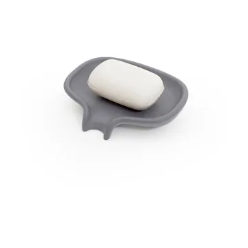 Soap Saver Flow soap dish with drainage spout concrete - Grey - Bosign