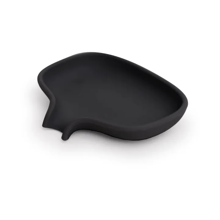 Soap Saver Flow soap dish with drainage spout small - Black - Bosign