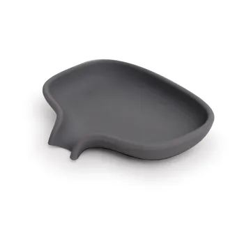 Soap Saver Flow soap dish with drainage spout small - Graphite grey - Bosign