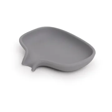 Soap Saver Flow soap dish with drainage spout small - Grey - Bosign