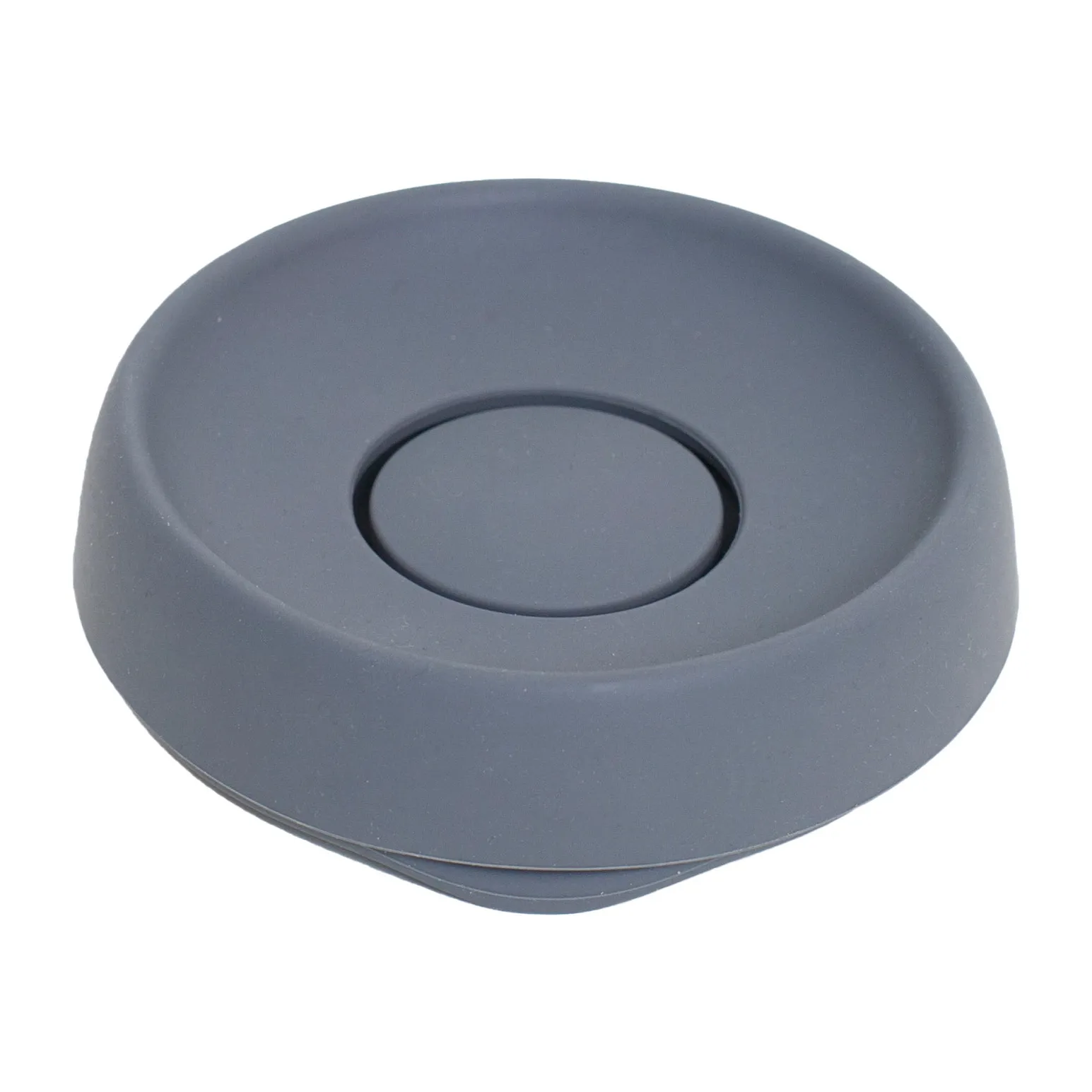 Soap tray with concealed drain spout in silicone - medium, Graphite Bosign