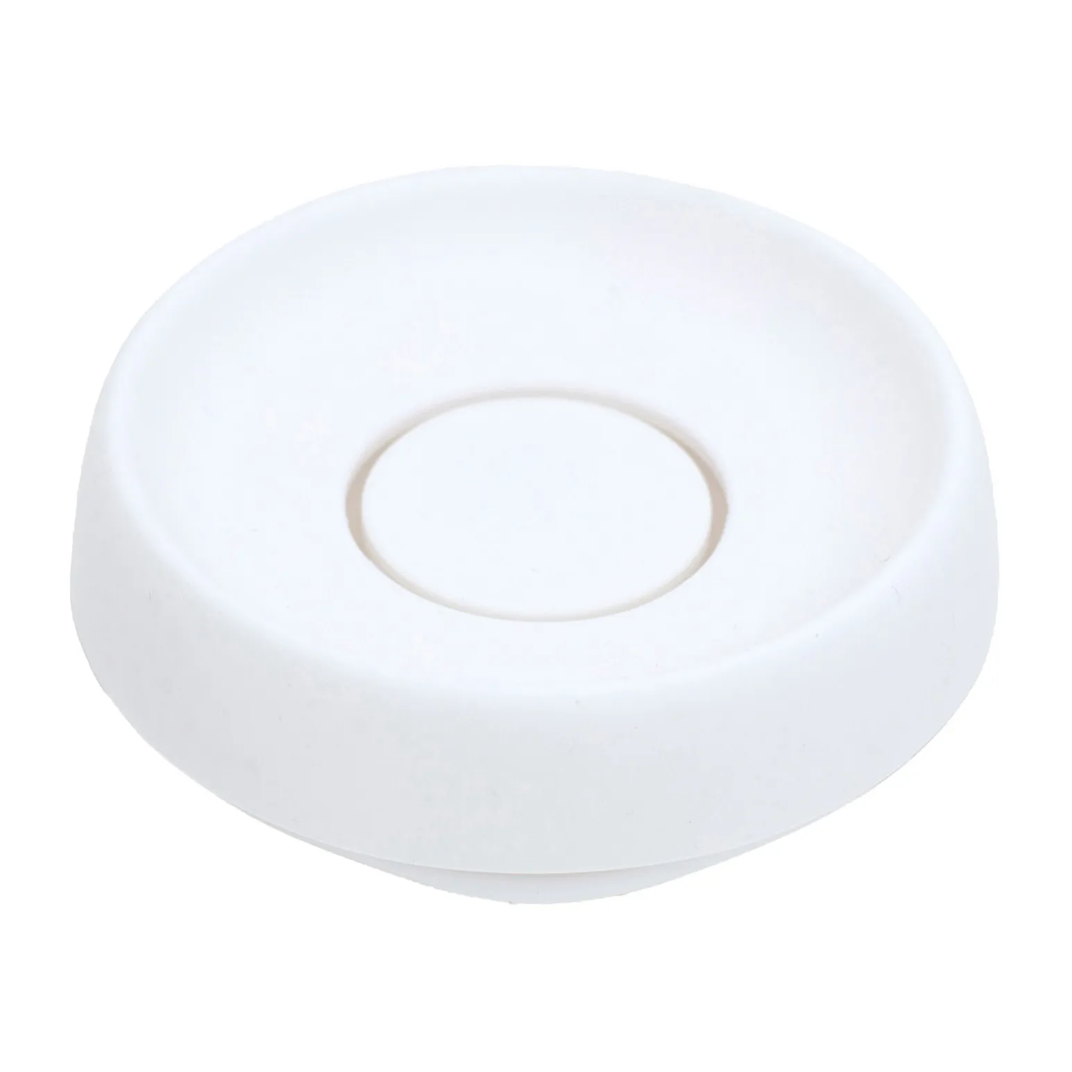 Soap tray with concealed drain spout in silicone - medium, White Bosign