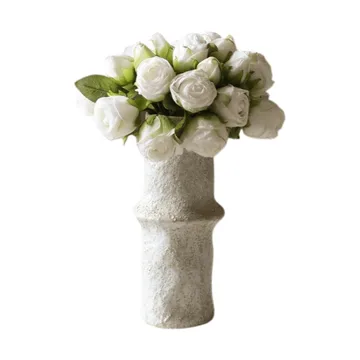 Artificial rose bouquet - Mini, white 10 pcs - Botané