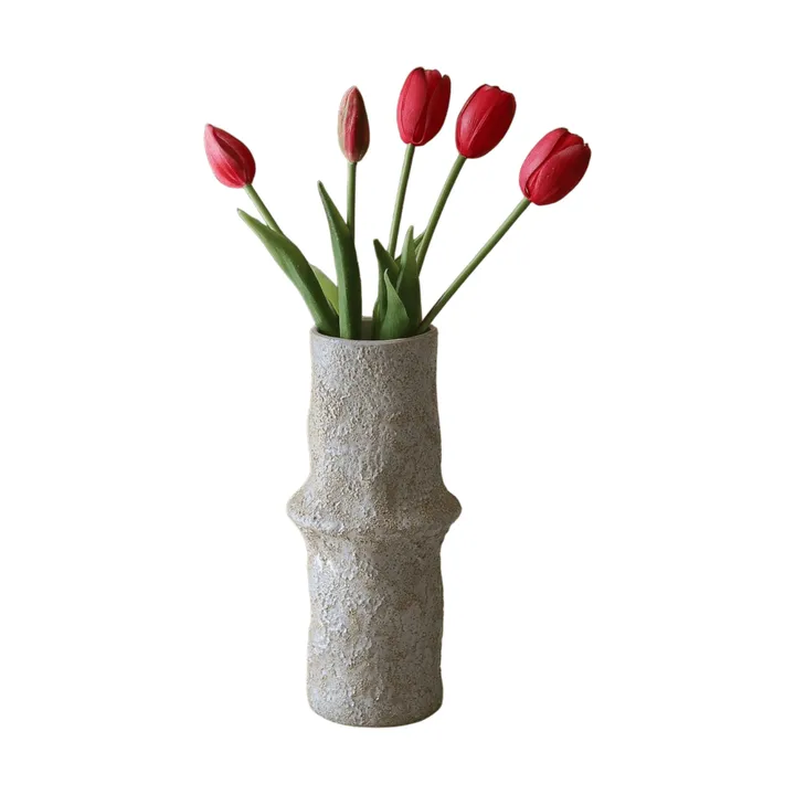 Artificial tulip bouquet - Light red, 5 pcs - Botané