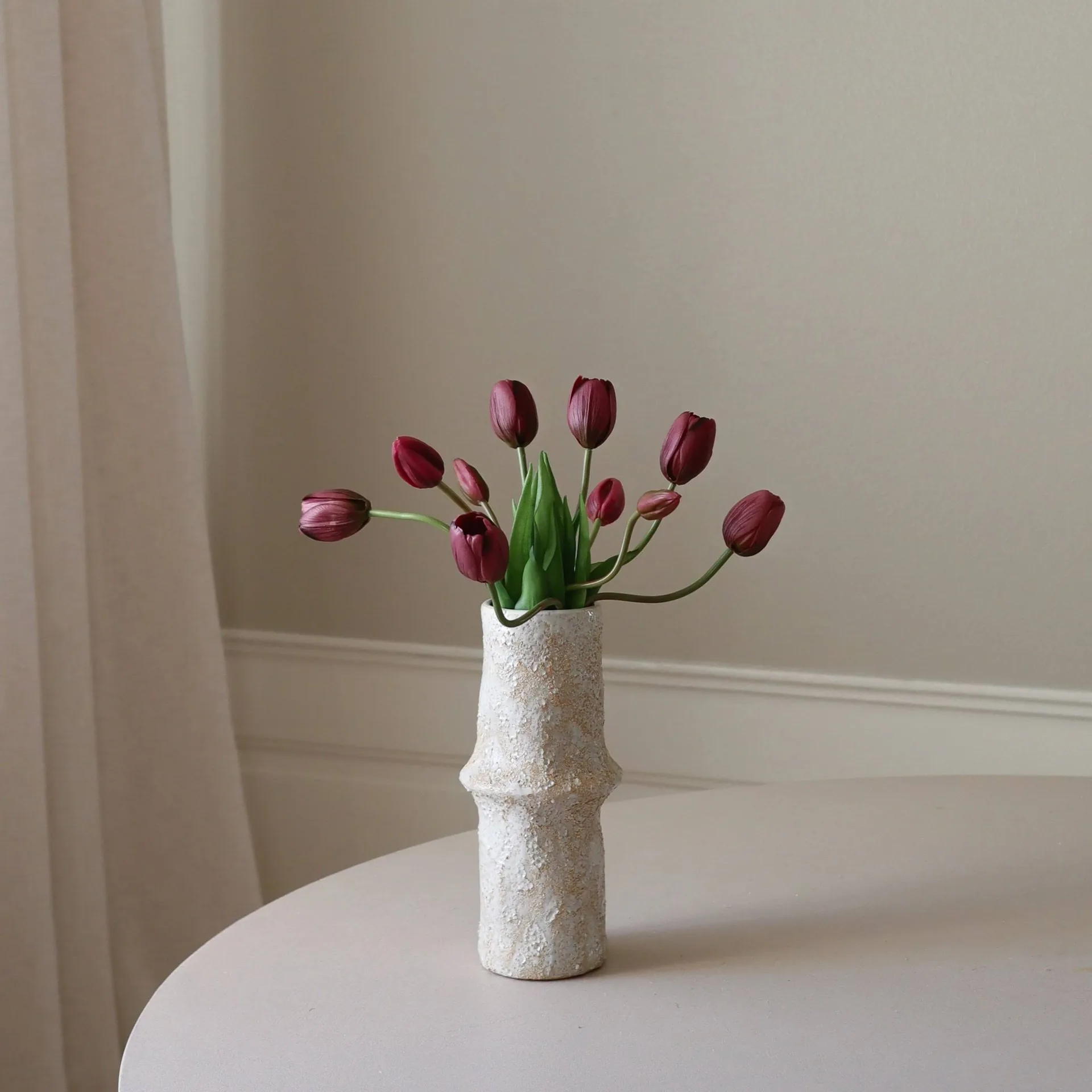 Artificial tulip bouquet, Purple, 10 pcs Botané