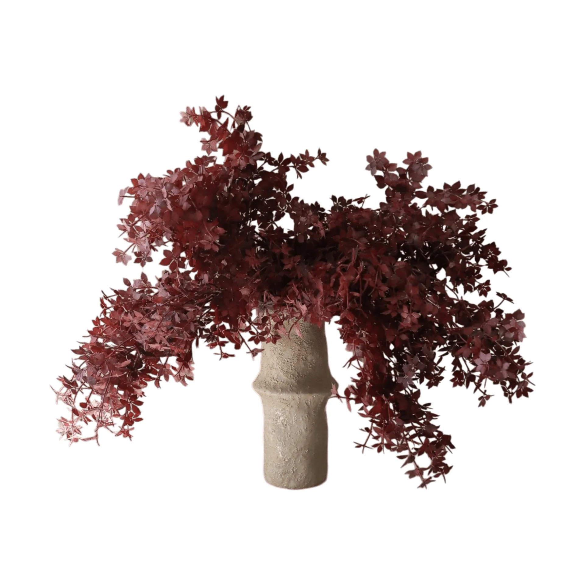 Burgundy Maple Branch artificial bouquet, 107 cm, 4 pcs Botané