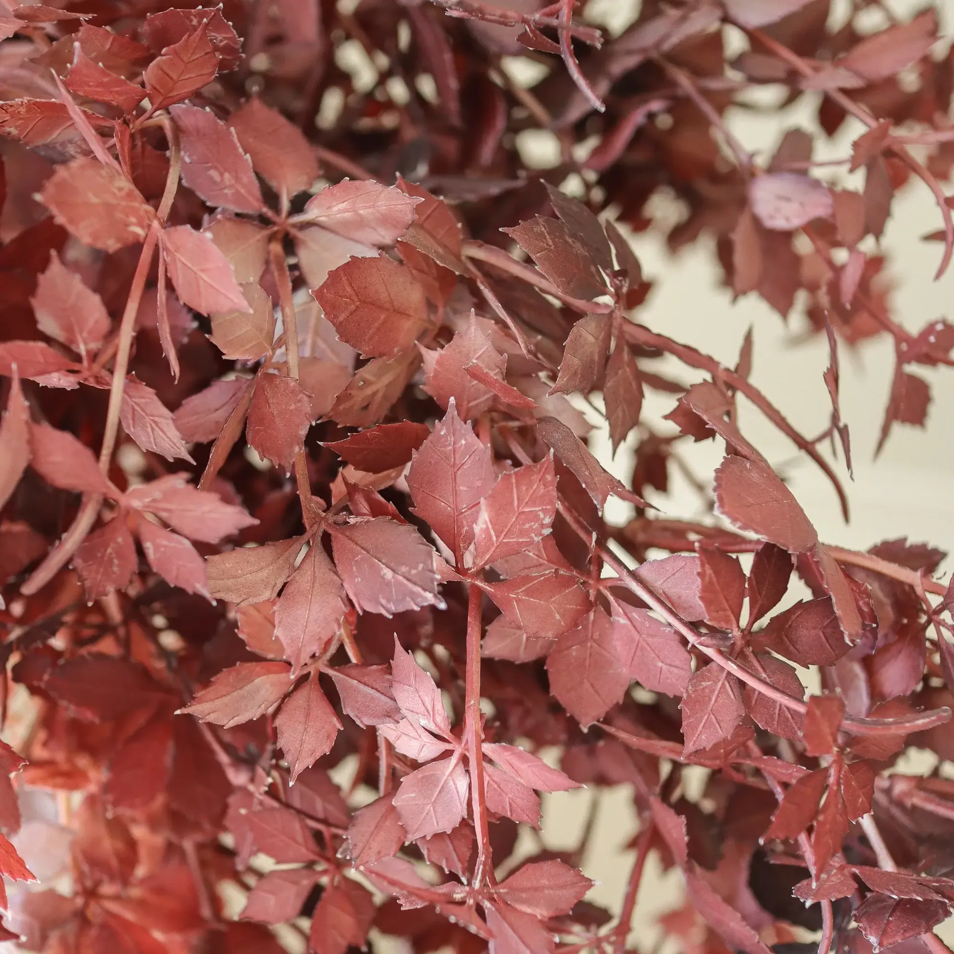 Burgundy Maple Branch artificial bouquet, 107 cm, 4 pcs Botané