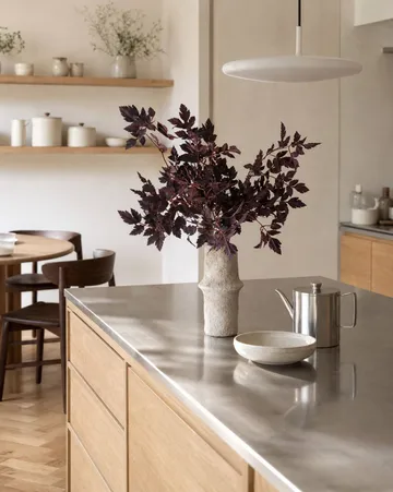 Burgundy Plum Leaves artificial bouquet - 85 cm, 4 pcs - Botané