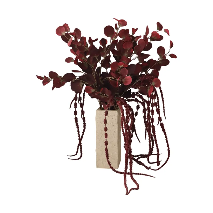 Burgundy veil artificial bouquet - Eucalyptus, amaranth, 84 cm - Botané