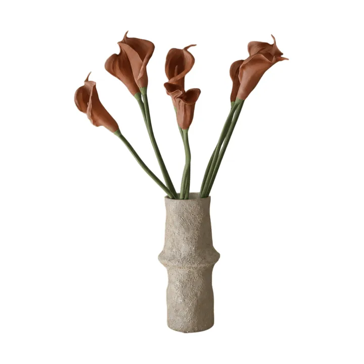 Calla lily artificial bouquet - Brown, 62 cm, 8 pcs - Botané