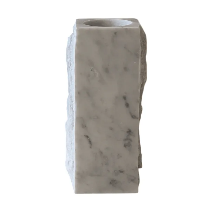 Carrara Edge marble vase - Medium, 30 cm - Botané