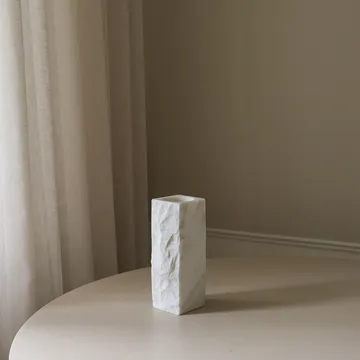 Carrara Edge marble vase - Small, 25 cm - Botané