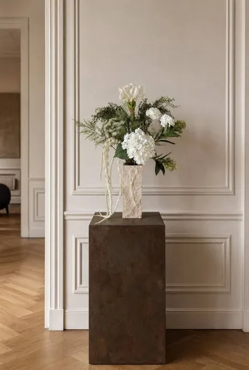 Frosted garden artificial bouquet - Amaryllis, hydrangea, carnations, amaranth, 90 cm - Botané