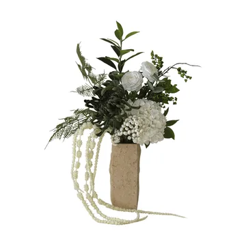 Green veil artificial bouquet - Ranunculus, hydrangea, amaranth, 85 cm - Botané