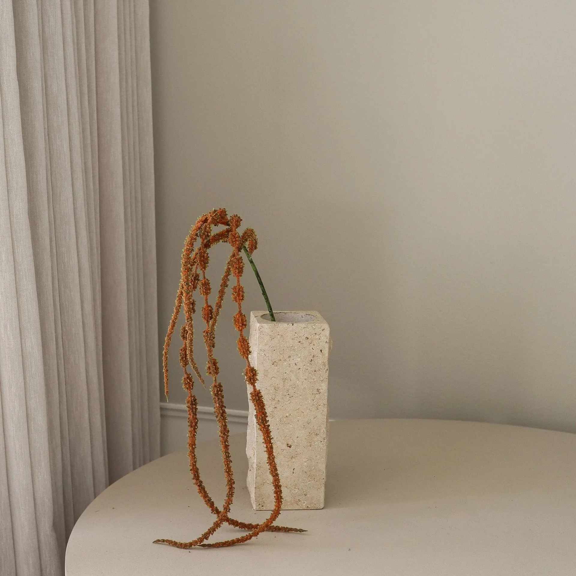 Hanging amaranth artificial flower, Brown, 112 cm Botané