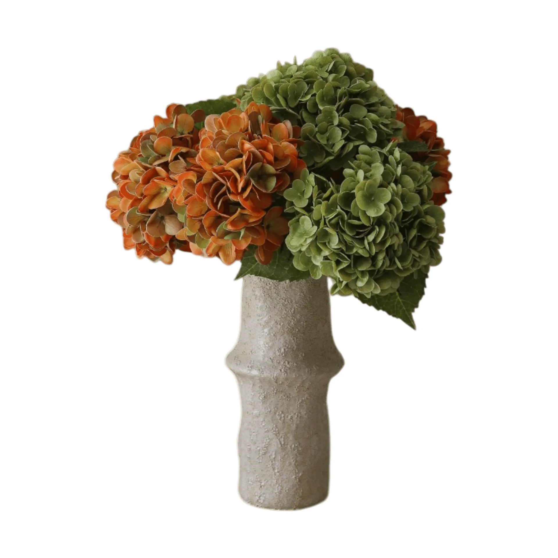 Hydrangea artificial bouquet, Copper, 60 cm, 7 pcs Botané