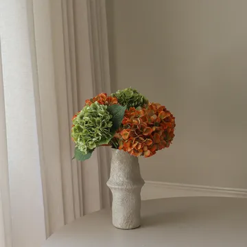 Hydrangea artificial bouquet - Copper, 60 cm, 7 pcs - Botané