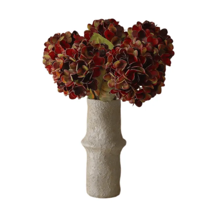 Hydrangea artificial bouquet - Deep burgundy, 60 cm, 6 pcs - Botané