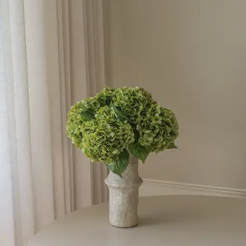 Hydrangea artificial bouquet - Moss green, 51 cm, 6 pcs - Botané
