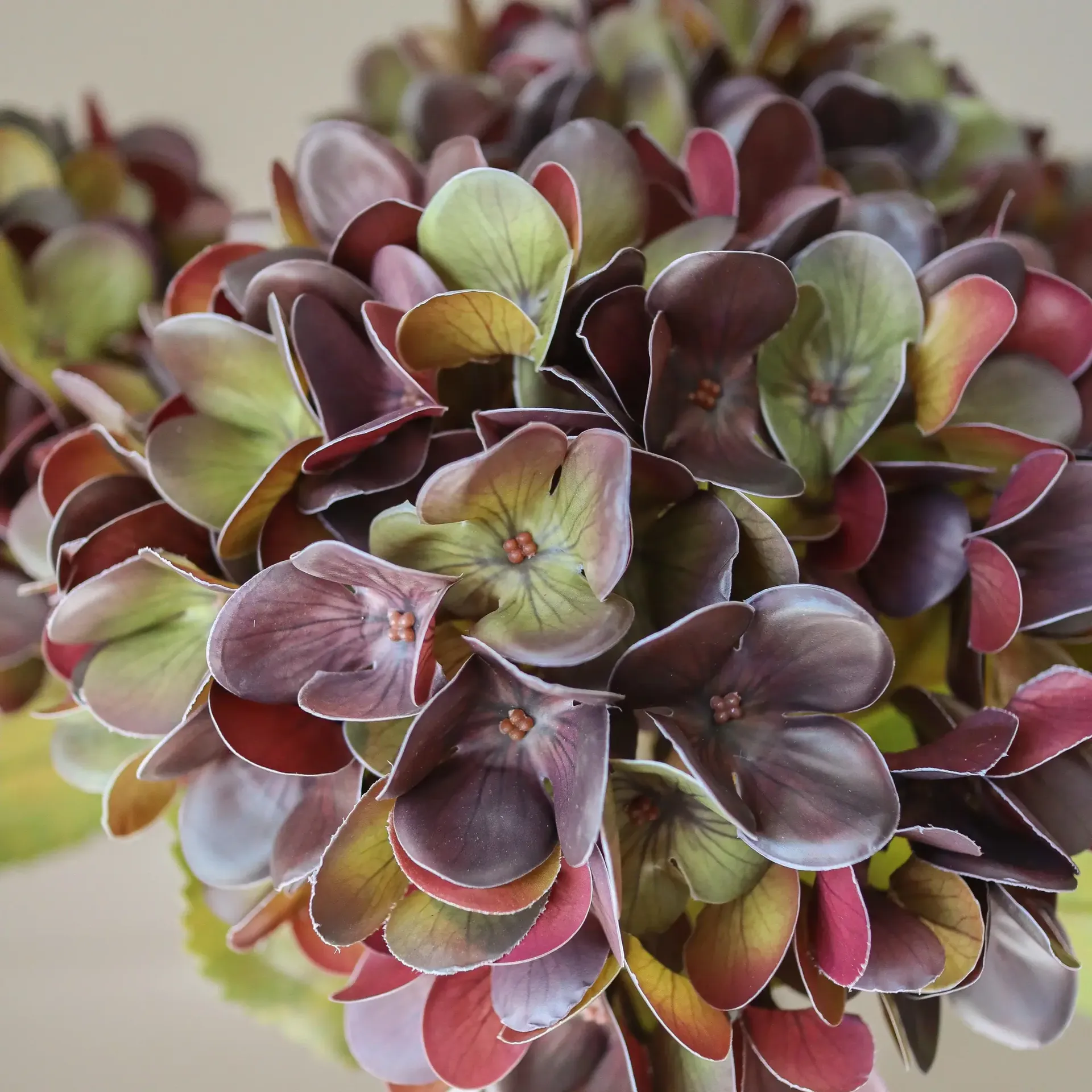 Hydrangea artificial bouquet, Muted purple, 60 cm, 6 pcs Botané