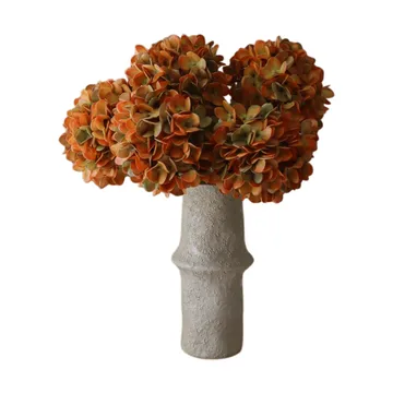 Hydrangea artificial bouquet - Orange, 60 cm, 6 pcs - Botané