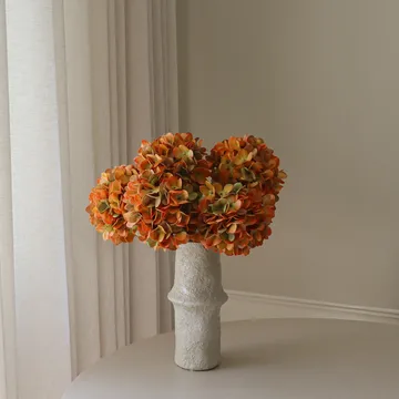 Hydrangea artificial bouquet - Orange, 60 cm, 6 pcs - Botané