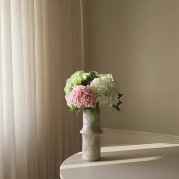 Hydrangea artificial bouquet - Pink-white-green, 7 pcs - Botané