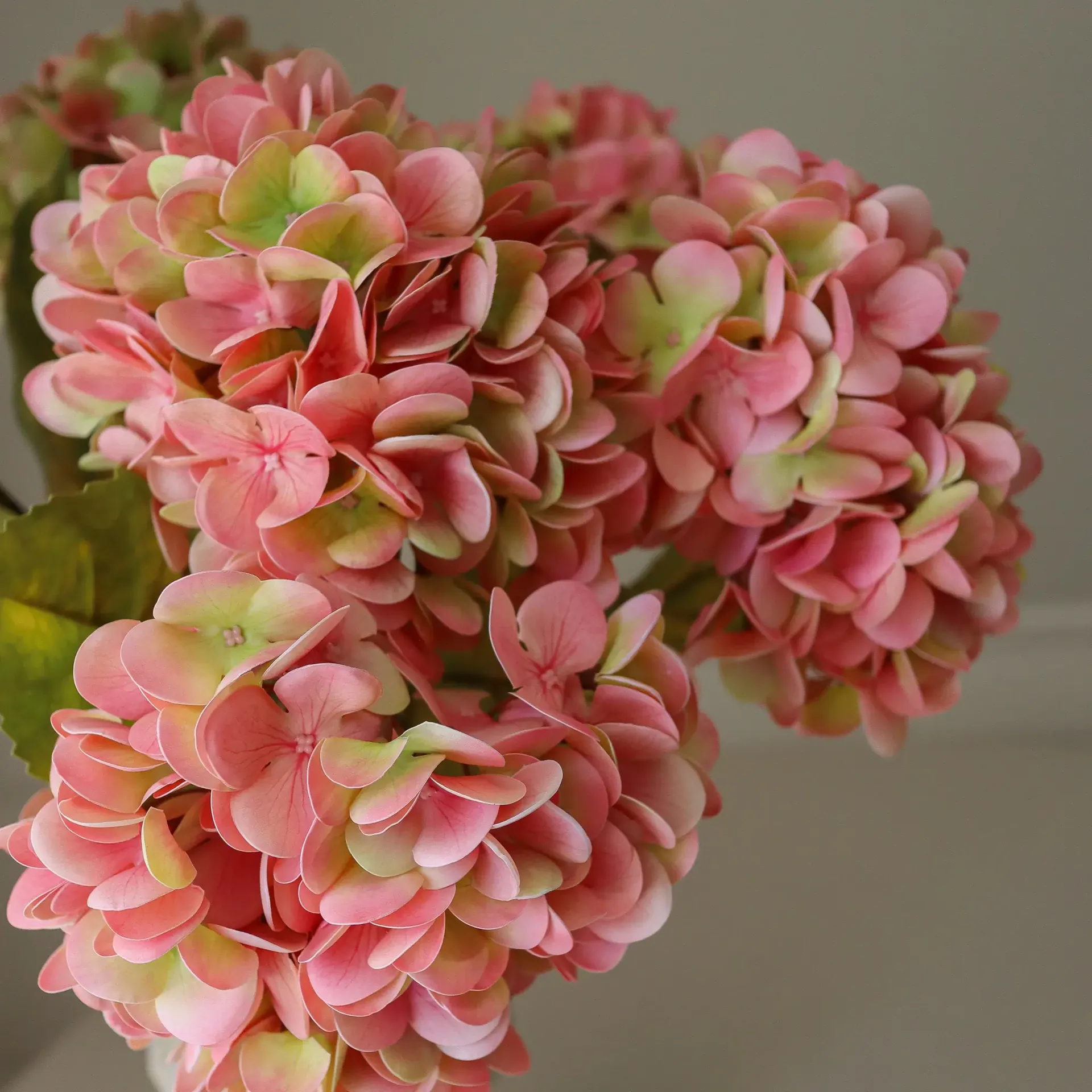 Hydrangea artificial bouquet, Soft pink, 60 cm, 5 pcs Botané