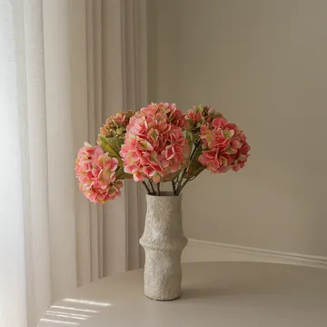 Hydrangea artificial bouquet - Soft pink, 60 cm, 5 pcs - Botané
