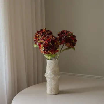 Hydrangea artificial flower - Deep burgundy, 60 cm, 1 pc - Botané
